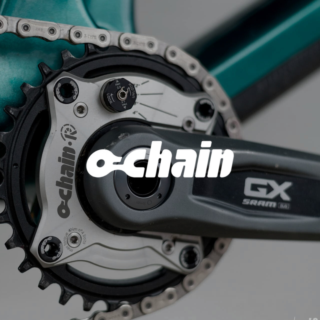 Spider O-Chain R monté sur un pédalier SRAM GX, solution anti kickback pour VTT tout-suspendu
