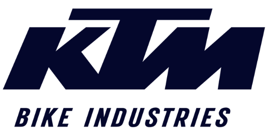 Logo KTM Bike Industries – marque autrichienne de vélos VTT, route, gravel, trekking et urbains, reconnue pour sa fiabilité et sa technicité