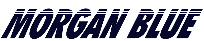 Logo Morgan Blue – marque belge d’entretien vélo et soins cyclistes professionnels (lubrifiants, dégraissants, nettoyants)