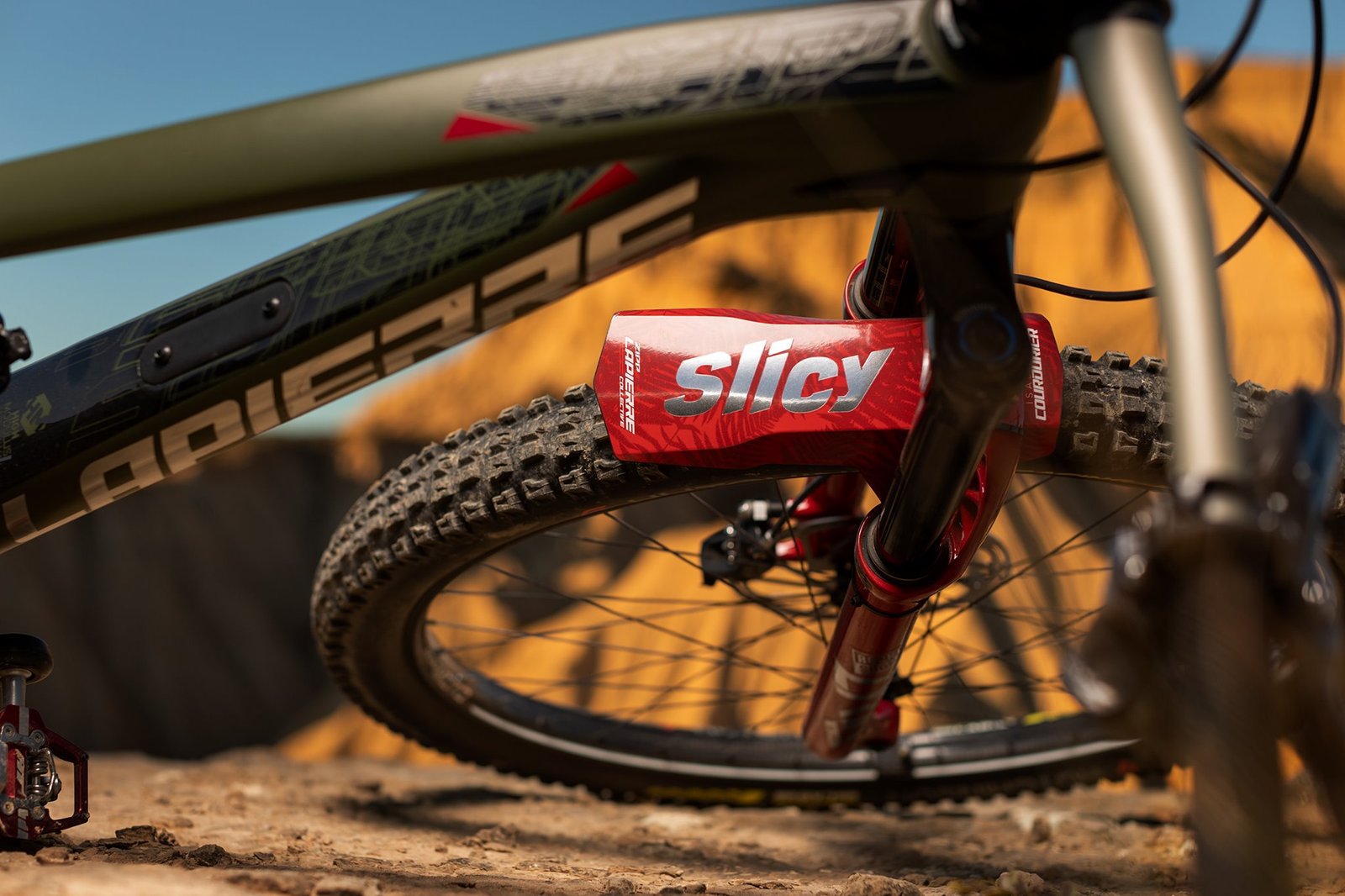 Garde-boue Slicy monté sur le vélo Lapierre de l’équipe Gravity Collective, championne du monde Enduro UCI 2024.