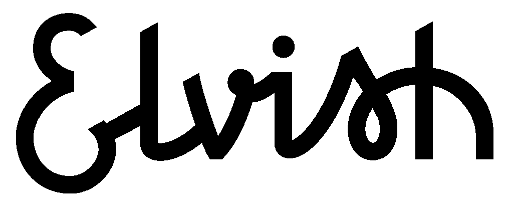 Logo Elvish, marque française de casques vélo urbains alliant sécurité, design et mobilité douce.