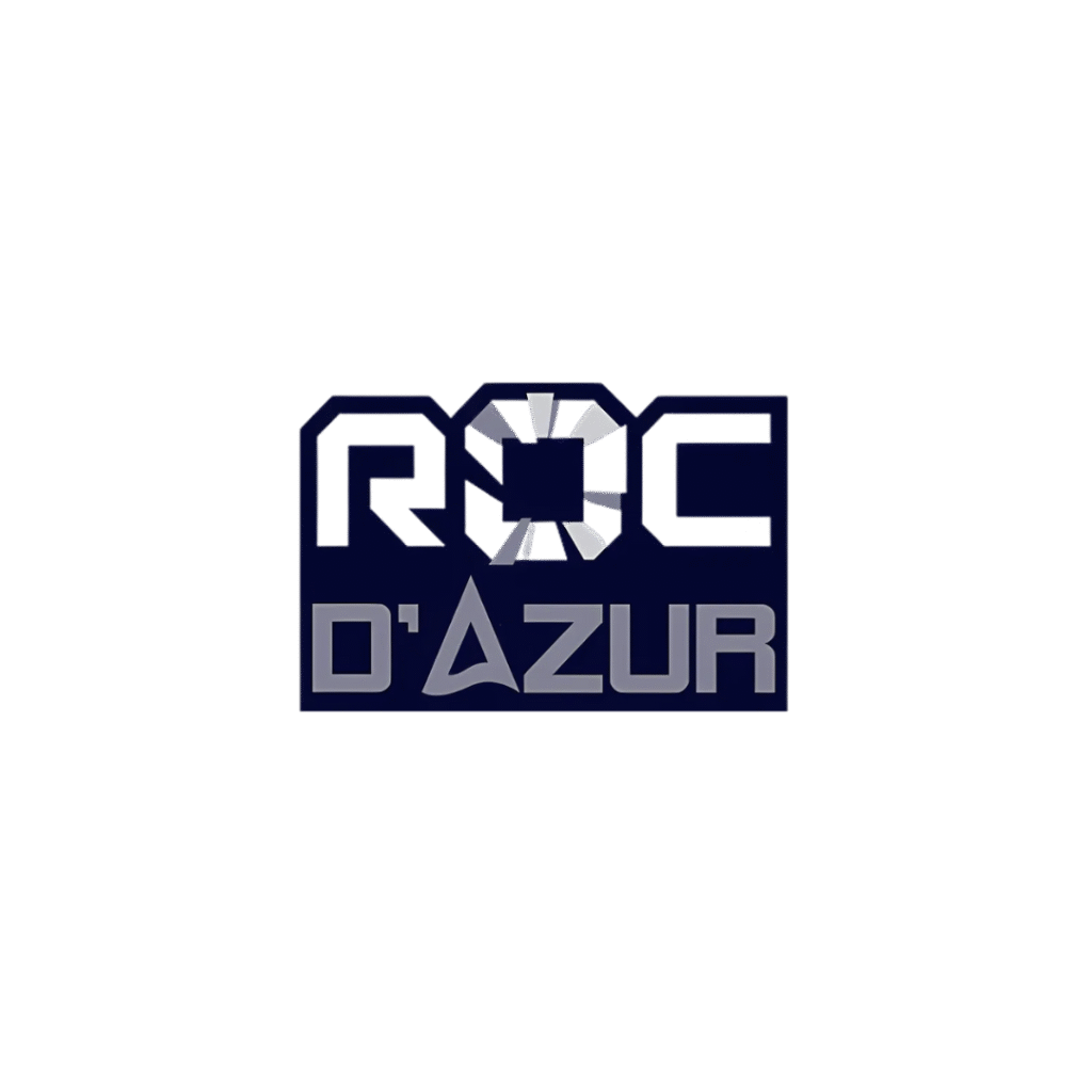 Logo du Roc d’Azur, plus grand événement VTT d’Europe regroupant compétitions et exposition