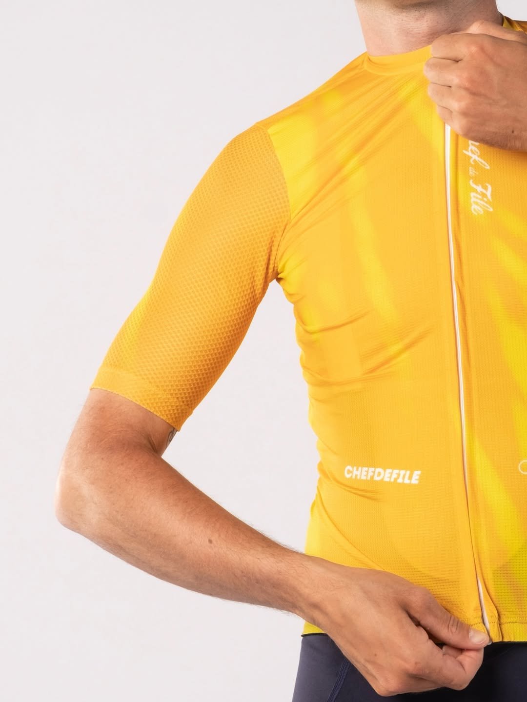 Maillot jaune vif de cyclisme Chef de File, collection été 2025 AERO