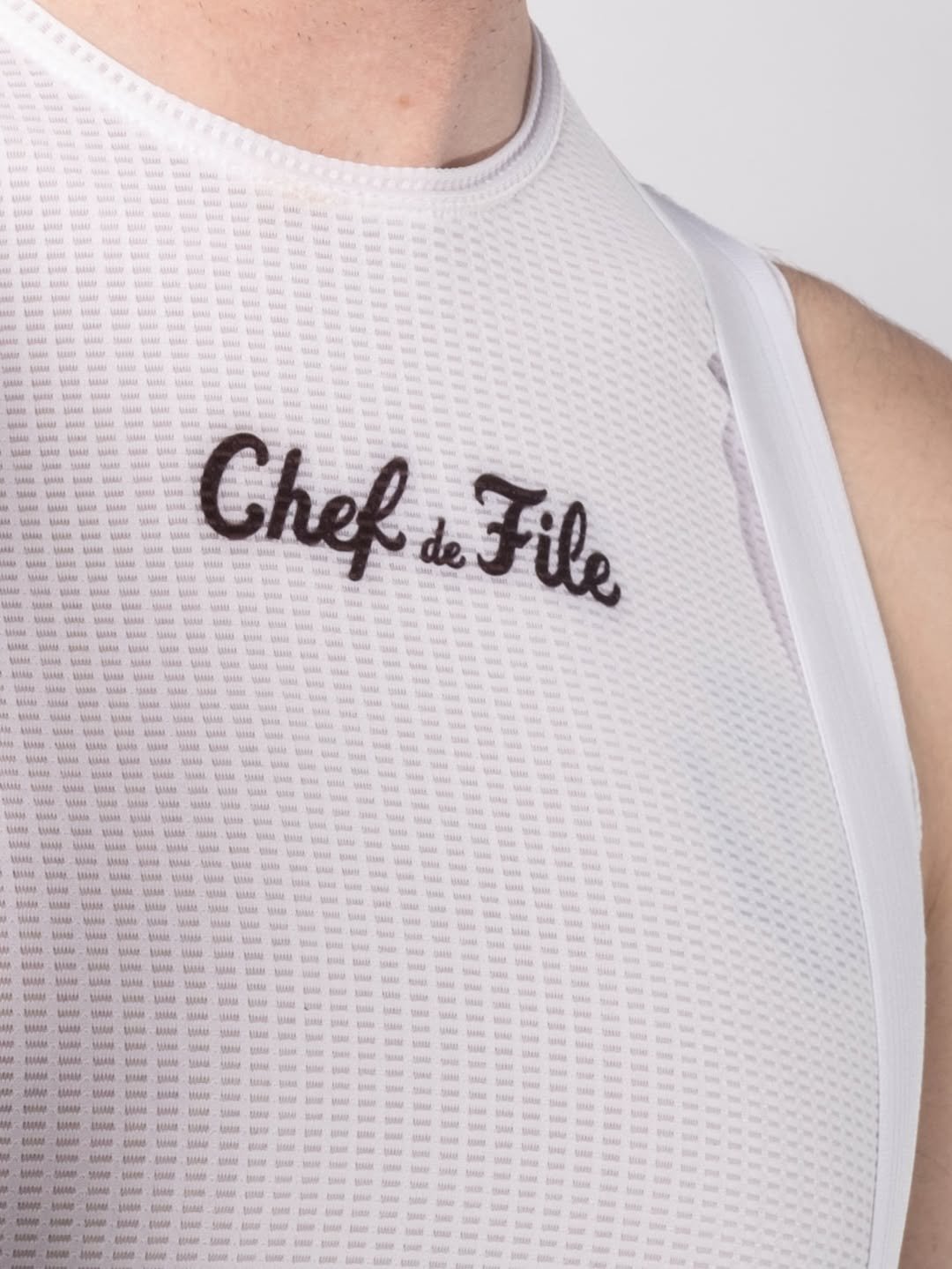 Sous-maillot sans manches Chef de File blanc, collection été 2025