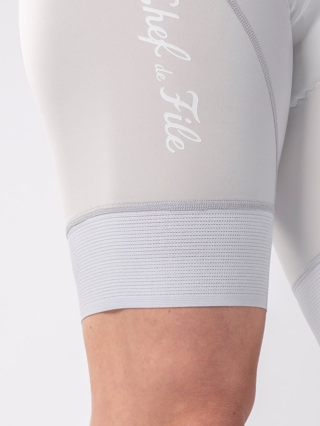 Cuissard blanc Chef de File assorti au maillot été 2025 AERO