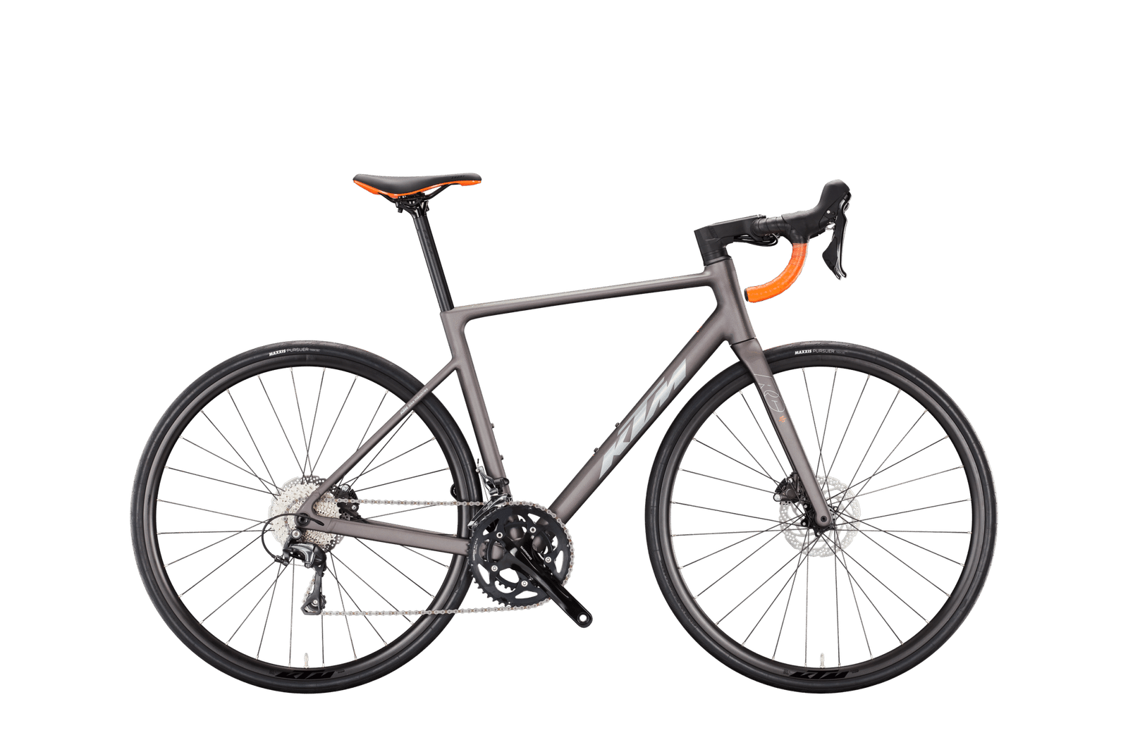 Vélo de route KTM Revelator 15 taille M (55) – couleur blanc marbré mat, gris et noir brillant