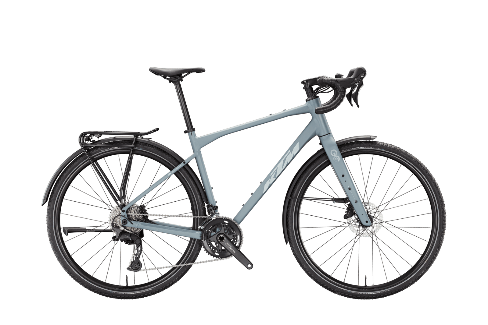 Vélo gravel KTM modèle GRAVELATOR en finition blue grey matt
